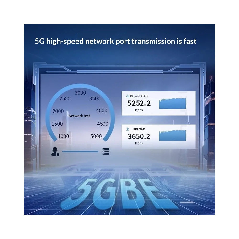 KY101 Type-C to RJ45 5Gbps Ethernet Adapter Aluminum Alloy Gigabit Network Card for Laptop - Grey - 3