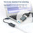 KY24 2-in-1 USB  /  Type-C to RJ45 2.5Gbps Ethernet Adapter Aluminum Alloy Gigabit Network Card for Desktop Laptop - Grey - 4