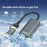 KY24 2-in-1 USB  /  Type-C to RJ45 2.5Gbps Ethernet Adapter Aluminum Alloy Gigabit Network Card for Desktop Laptop - Grey - 5