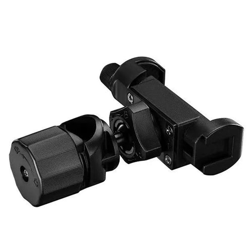 YUNTENG VCT-207 Phone Clip Mount with 17mm Ball Head Extension Clip Phone Holder Mount for Selfie Stick Tripod Stand - Black - 1