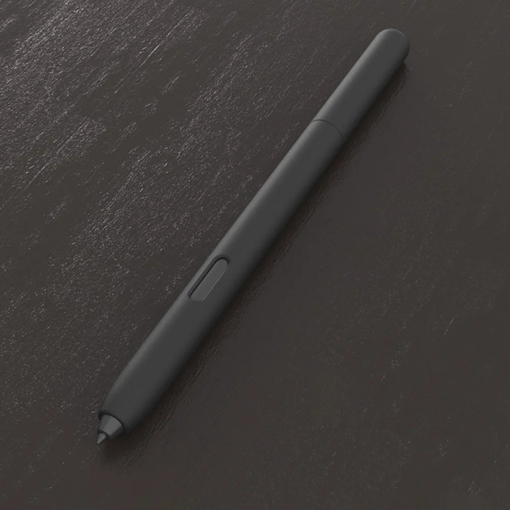 LOVE MEI Soft Silicone Stylus Pen Protective Cover Shell for Samsung Galaxy Tab S7 / S8 - Black - 1