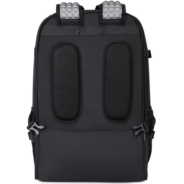 POSO PS-685 Vacuum Compression Business Travel Trolley Backpack with Wheels Waterproof Laptop Shoulder Bag - Black - 4