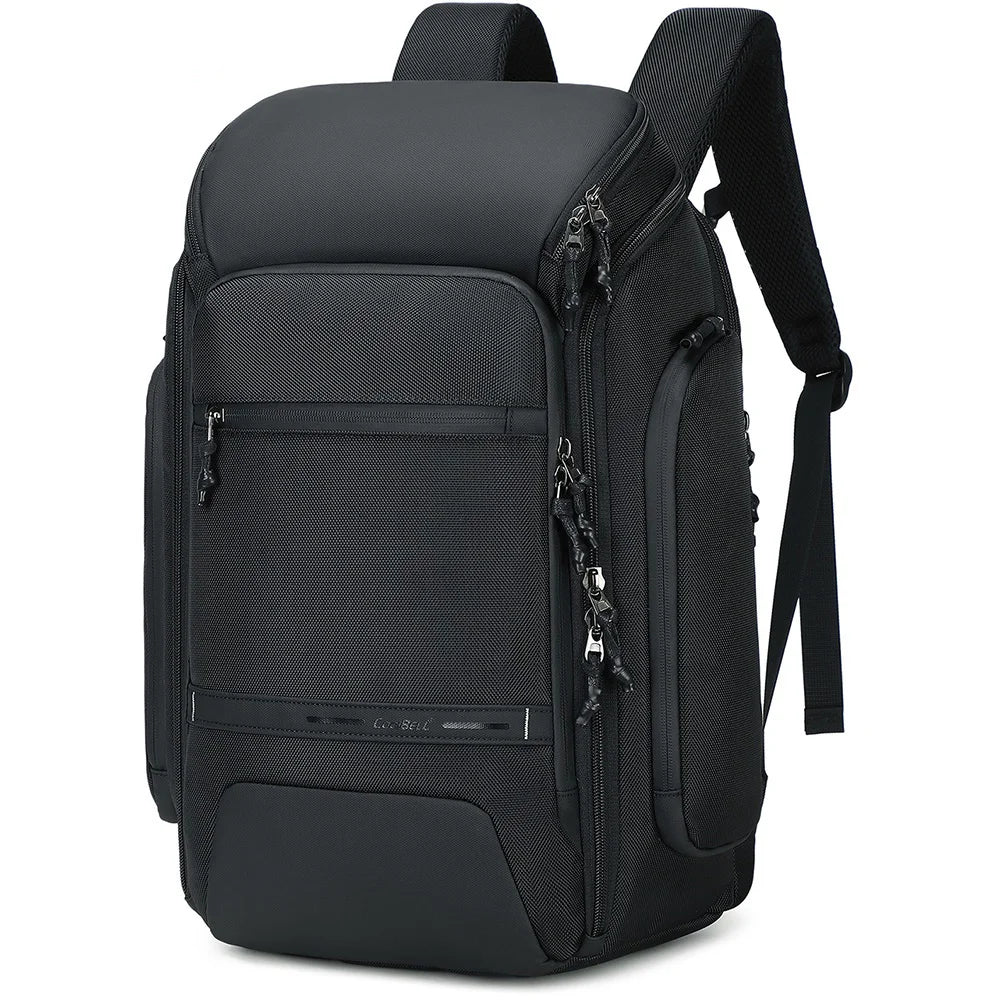 COOLBELL CB-8323 30L Business Backpack 180 Degree Opening Waterproof Laptop Bag with External Charging Ports - Black - 3