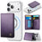 CASEME ME80 Magnetic Wallet with Stand Compatible with MagSafe RFID Blocking PU Leather Card Holder - Purple - 1