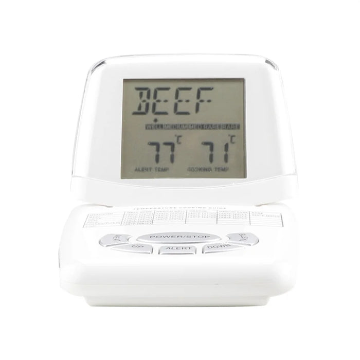 TS-84 Digital Meat Thermometer Waterproof Probe 8 Types 5 Doneness Levels Wireless BBQ Food Temperature - White - 7