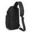 OZUKO 9844 Tactical Chest Bag Waterproof Oxford Cloth Geometric Design Crossbody Bag for Outdoor Sports - Black - 4