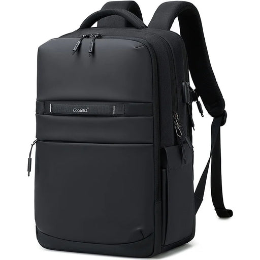 COOLBELL 8316 Travel Backpack 23L Waterproof Shoulder Bag with External USB Port for 15.6 inch Laptop - Black - 1