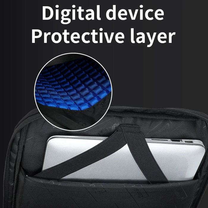 COOLBELL 8316 Travel Backpack 23L Waterproof Shoulder Bag with External USB Port for 15.6 inch Laptop - Black - 7