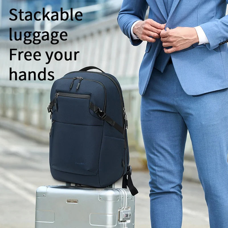 COOLBELL 8318 30L Business Laptop Backpack Waterproof Travel Shoulder Bag for 15.6 Inch Notebook - Black - 6