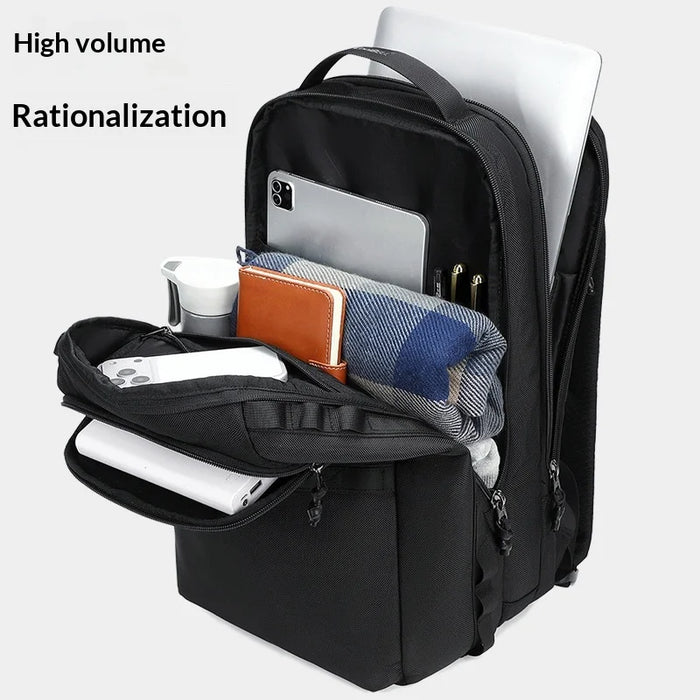 COOLBELL 8326 Men Laptop Backpack Business Travel Bag for 15.6 Inch Notebook Waterproof Large Capacity Daypack - Black - 7