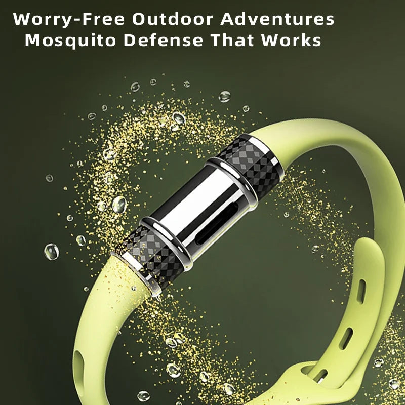 F9 Waterproof Mosquito Repellent Bracelet Plant Essential Oil Insect Repellent Wristband for Outdoor - Beige - 4