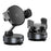 K55 Car Phone Holder 360 Degree Rotation Vacuum Suction Magnetic Mount for Dashboard Windshield - Black - 1