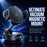 K55 Car Phone Holder 360 Degree Rotation Vacuum Suction Magnetic Mount for Dashboard Windshield - Black - 3