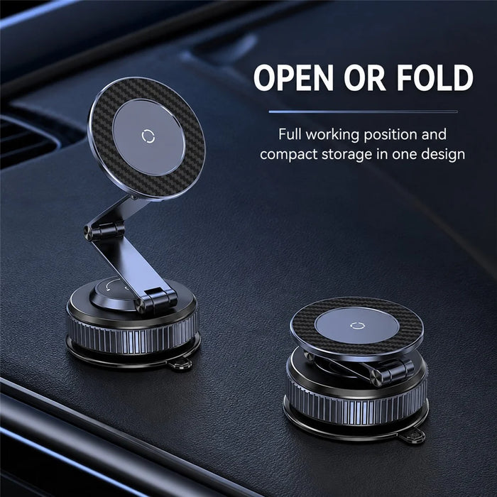 K001B Magnetic Car Phone Mount N52 Magnet 360 Degree Rotation Dashboard Stand Foldable Holder for Smartphone - Blue - 3