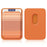 Magnetic Card Holder Wallet Slim RFID Blocking Card Slot Case Compatible with MagSafe - Orange - 1
