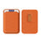 Magnetic Card Holder Wallet Tech Fabric RFID Blocking Phone Back Card Case - Orange - 2