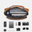 WEIXIER D1108 Men Business Messenger Bag Large Capacity PU Leather Waterproof Crossbody Bag for Work - Black - 3