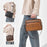 WEIXIER D1108 Men Business Messenger Bag Large Capacity PU Leather Waterproof Crossbody Bag for Work - Black - 4