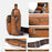 WEIXIER D1108 Men Business Messenger Bag Large Capacity PU Leather Waterproof Crossbody Bag for Work - Black - 5