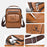 WEIXIER D1105 Men Shoulder Bag Waterproof PU Leather Business Crossbody Bag for Work Travel - Black - 6
