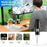 316-B WiFi Digital Microscope 50X-1000X 2MP 1080P HD Portable Handheld Magnifier for PCB Repair - Black Microscope / White Stand - 4