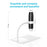 316-B WiFi Digital Microscope 50X-1000X 2MP 1080P HD Portable Handheld Magnifier for PCB Repair - Black Microscope / White Stand - 7