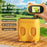 387 2 in 1 1000X Microscope 10X Telescope 2.0 Inch IPS Screen 1080P Camera Kids Science Toy - Yellow - 2
