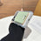 Magnetic Phone Card Holder with Mirror Slim Folding Stand Attachment PU Leather Wallet - Matcha Green - 4
