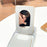Magnetic Phone Card Holder with Mirror Slim Folding Stand Attachment PU Leather Wallet - Matcha Green - 6