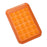 Suction Phone Wallet Card Holder Stand Silicone Pop-it Design Adhesive Mount - Orange - 1
