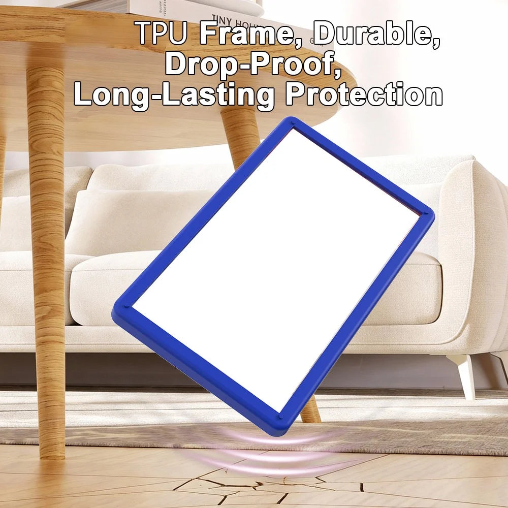 GW21 TPU Frame for PSA Slabs 35PT Standard Size Drop Proof Anti-Rattle Non-Slip Stackable Bumper - Hot Pink - 3