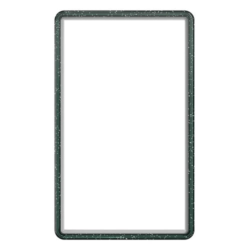 GW18 for PSA Card Slab Protector Case Transparent Glitter TPU + PC Impact Resistant Non-Slip Stackable Cover - Transparent Midight Green - 1