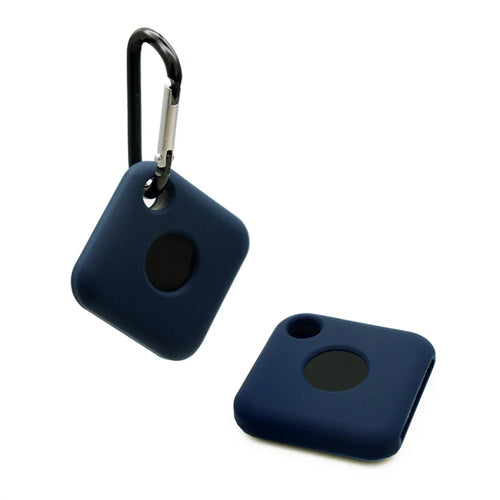 Soft Silicone Protective Case Cover with Buckle for Tile Pro Bluetooth-compatible Locator - Dark Blue - 1