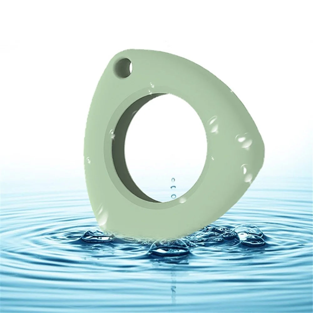Triangle Silicone Protective Case Cover for Apple AirTag Bluetooth-compatible Locator - White - 3