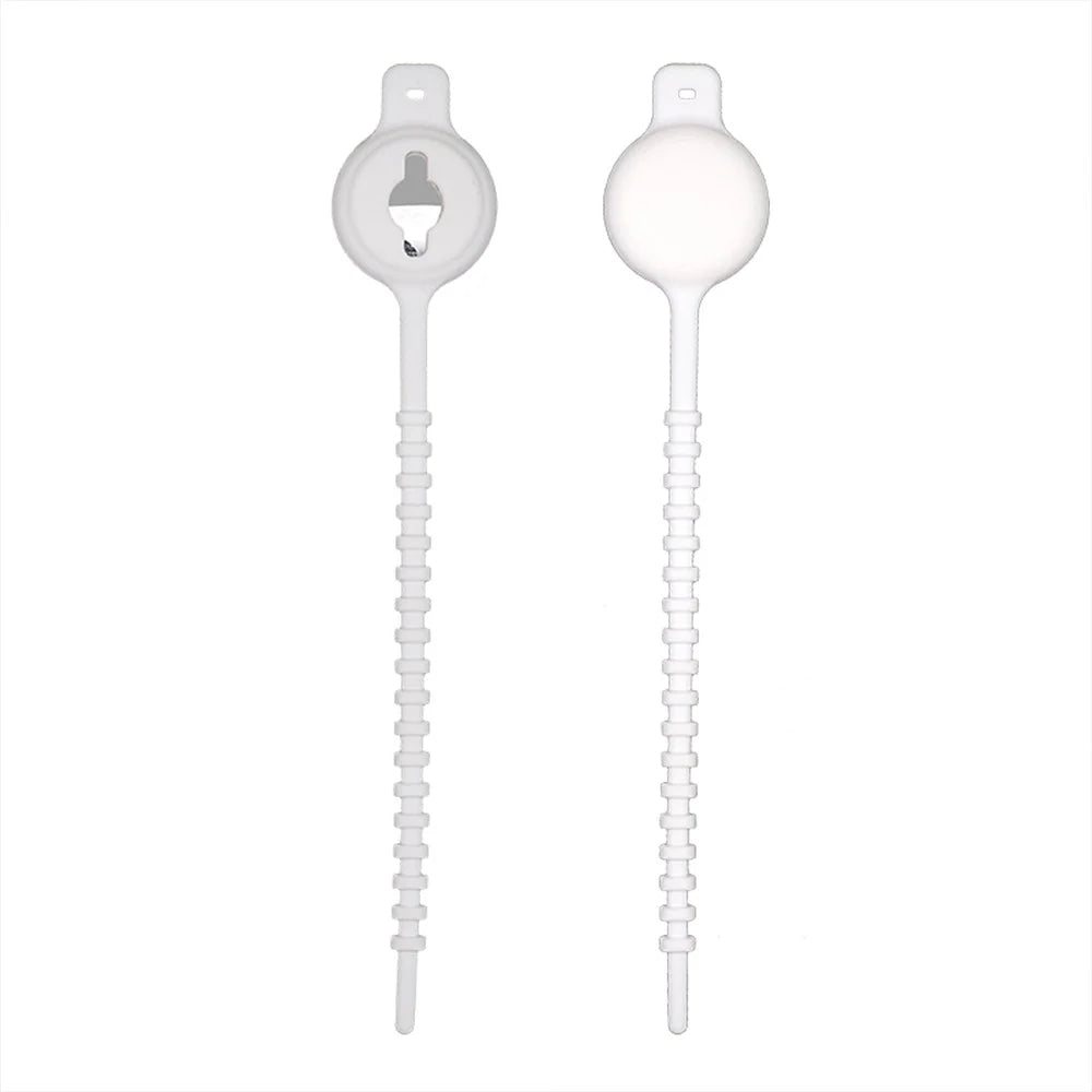 Silicone Anti-lost Protective Case Cover for Apple AirTag Bluetooth-compatible Locator - White - 1