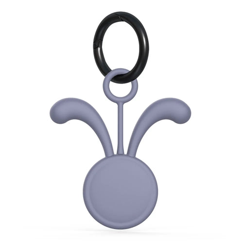Cute Anti-lost Silicone Protective Case Cover for Apple AirTag Bluetooth-compatible Locator - Purple - 1
