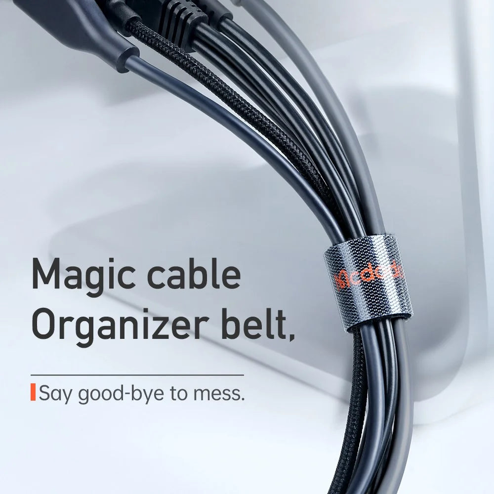 MDD 300cm VS-0961 Reusable Hook and Loop Fastening Strap Tape Wire Organizer Freely Cut Cable Tie - 4