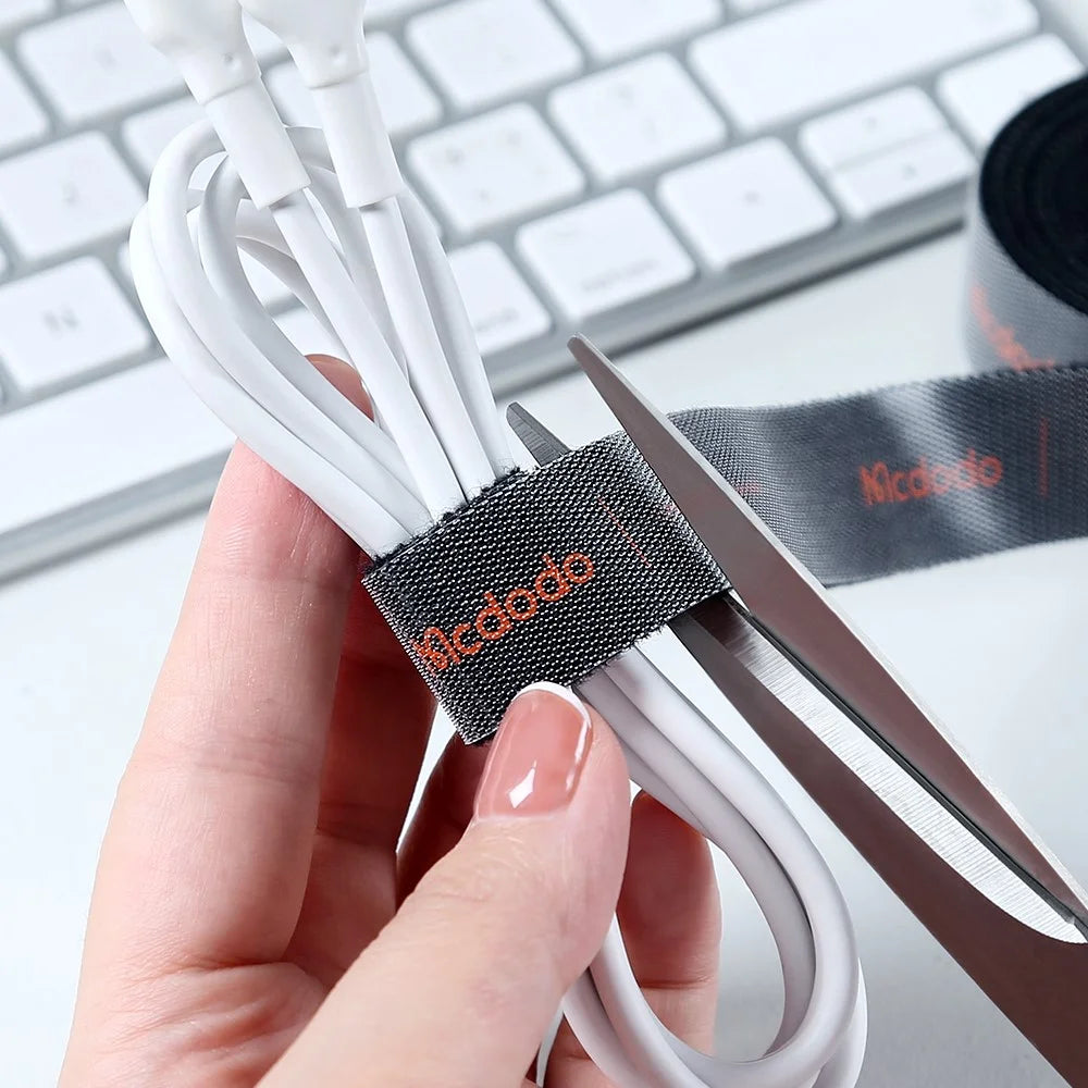 MDD 300cm VS-0961 Reusable Hook and Loop Fastening Strap Tape Wire Organizer Freely Cut Cable Tie - 5