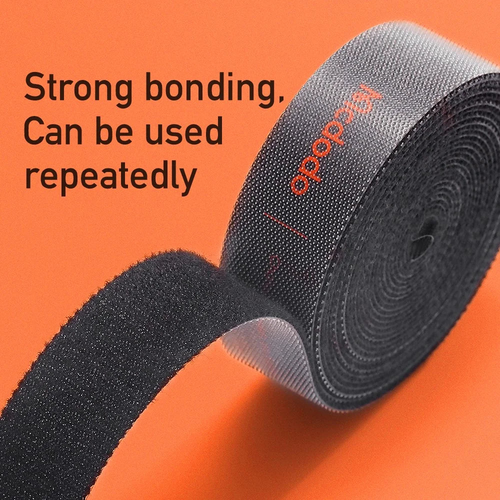 MDD 300cm VS-0961 Reusable Hook and Loop Fastening Strap Tape Wire Organizer Freely Cut Cable Tie - 6