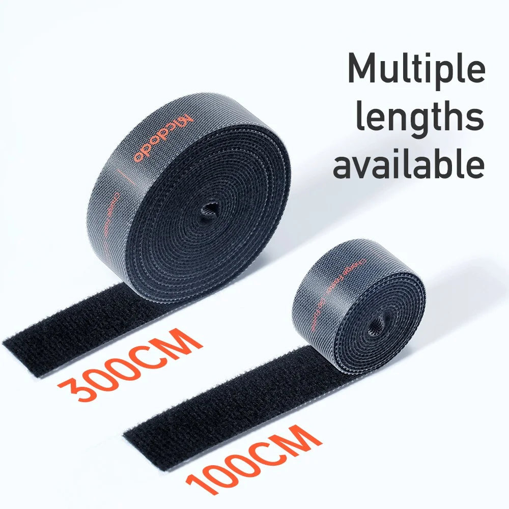 MDD 300cm VS-0961 Reusable Hook and Loop Fastening Strap Tape Wire Organizer Freely Cut Cable Tie - 7