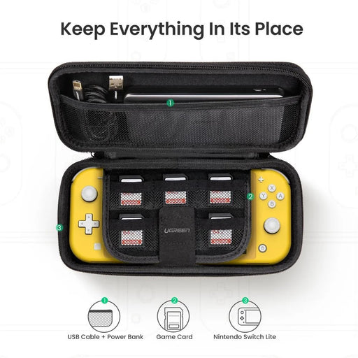 UGREEN Anti-scratch Storage Bag for Nintendo Switch Lite Portable Case Game Card Organizer - 2