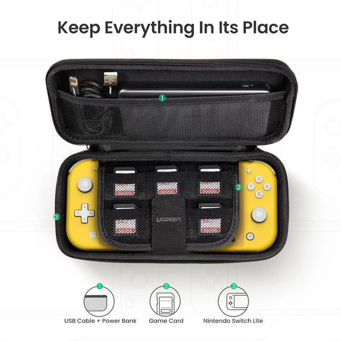 UGREEN Anti-scratch Storage Bag for Nintendo Switch Lite Portable Case Game Card Organizer - 2