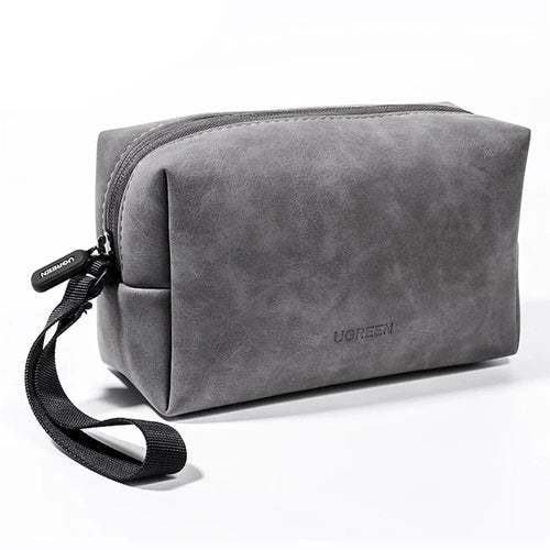 UGREEN 80359 Portable Travel PU Leather Digital Accessories Storage Bag USB Cable Charging Adapter Earphone Carrying Bag - 1