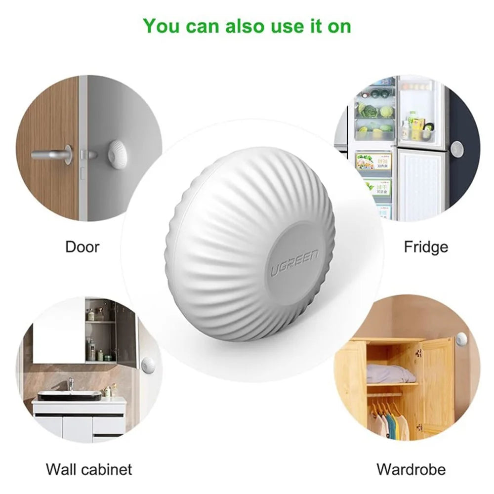 UGREEN 2Pcs Self-adhesive Door Stopper Wall Protector Soft Foam Doorstop Pad - 4