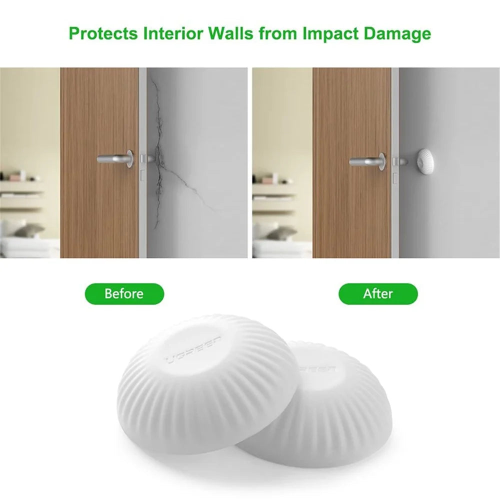 UGREEN 2Pcs Self-adhesive Door Stopper Wall Protector Soft Foam Doorstop Pad - 7