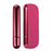 For IQOS ILUMA E-cigarette Soft Silicone Protective Case Anti-scratch Shell + Side Cover - Rose/Electroplate Red - 1