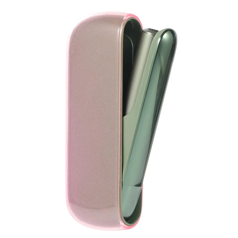 For IQOS ILUMA E-cigarette Soft TPU Protective Case Anti-scratch Storage Pouch - Transparent Pink - 1