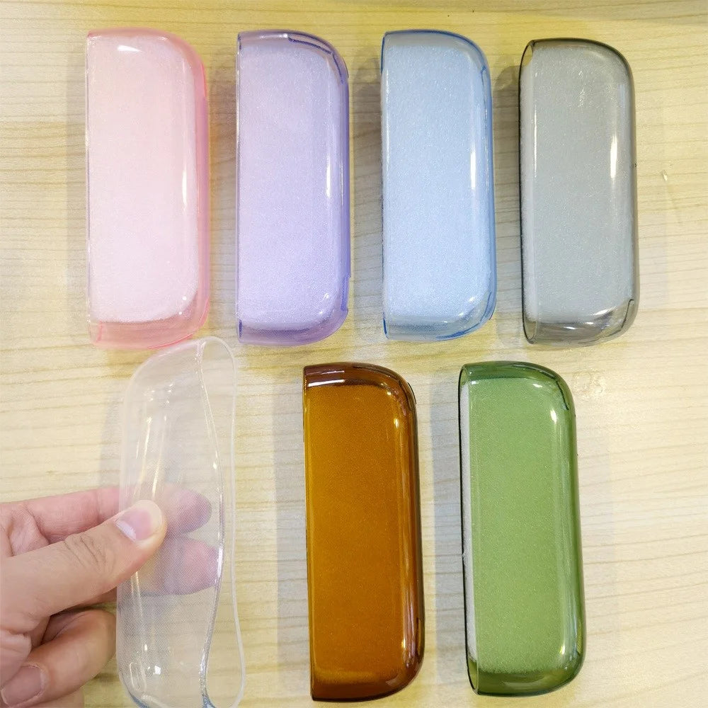 For IQOS ILUMA E-cigarette Soft TPU Protective Case Anti-scratch Storage Pouch - Transparent Pink - 4