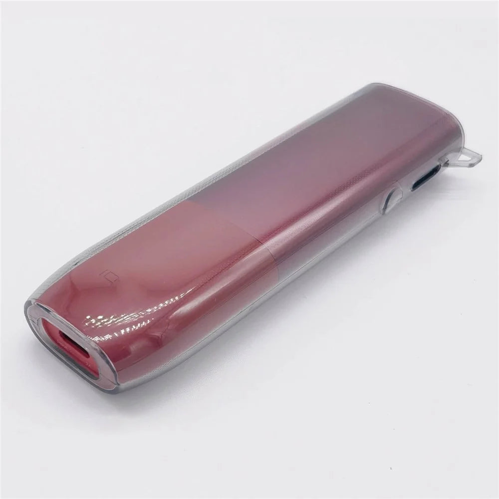 For IQOS ILUMA ONE E-cigarette Anti-scratch Anti-drop Cover Soft TPU Protective Case - Transparent Grey - 5