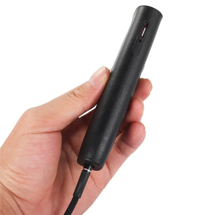 For IQOS ILUMA ONE TPU+Genuine Leather Anti-scratch Anti-drop Case E-cigarette Protective Cover - Black - 3